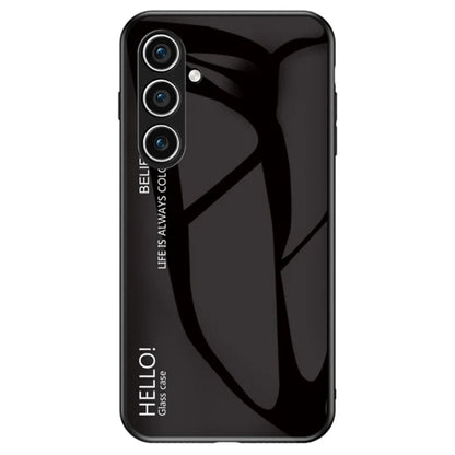 For Samsung Galaxy S24+ Case Tempered Glass+PC+TPU Phone Cover