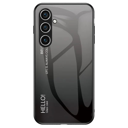 For Samsung Galaxy S24+ Case Tempered Glass+PC+TPU Phone Cover