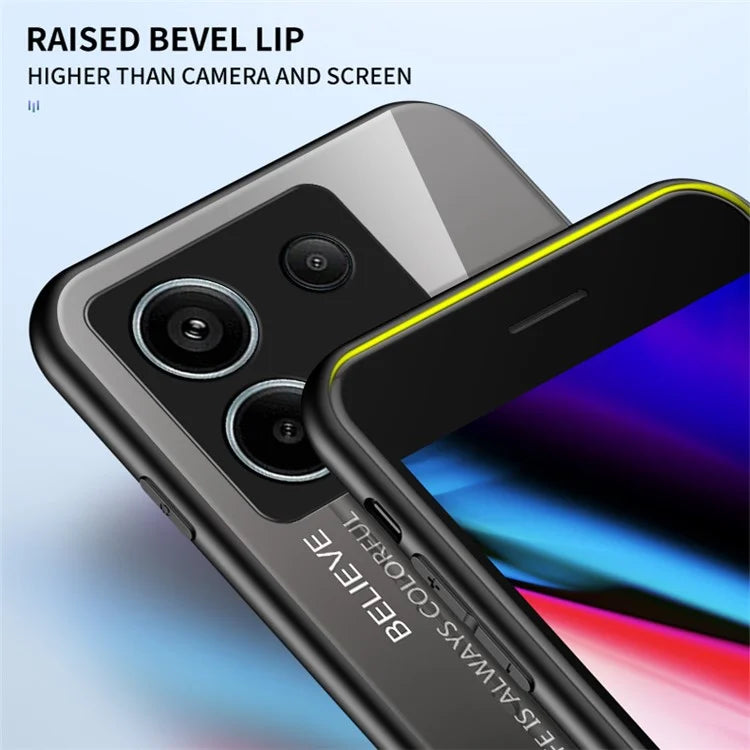 For Xiaomi Redmi Note 13 Pro 5G / Poco X6 5G Tempered Glass Case Shockproof Phone Cover