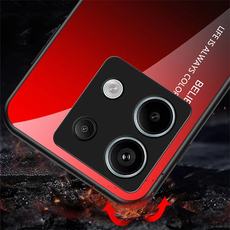 For Xiaomi Redmi Note 13 Pro 5G / Poco X6 5G Tempered Glass Case Shockproof Phone Cover
