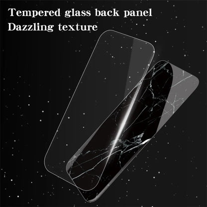 For Xiaomi Redmi Note 13 Pro 5G / Poco X6 5G Case Marble Pattern Scratch-proof Tempered Glass+PC+TPU Phone Shell