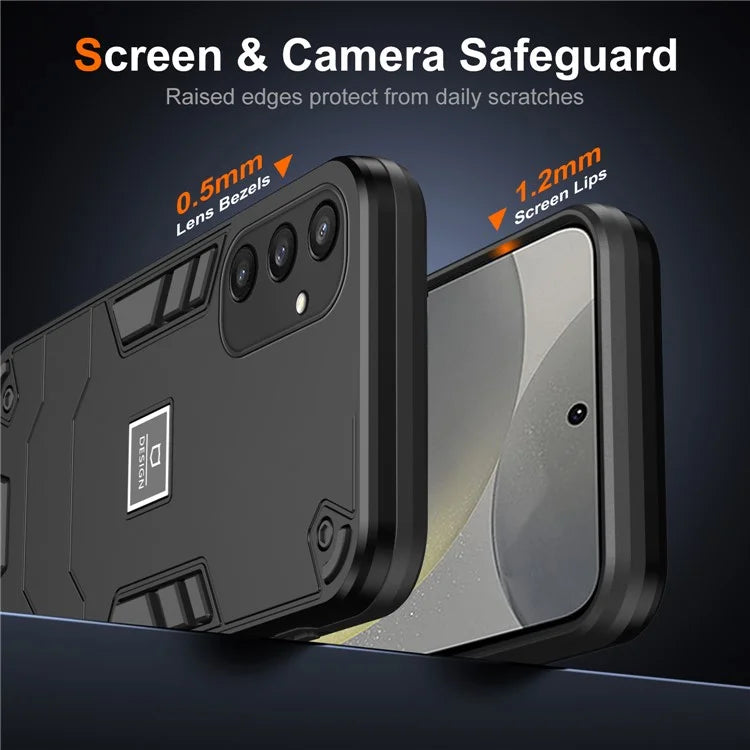 For Samsung Galaxy S24 Phone Case Dual Layer Soft TPU + Hard PC Protective Cover