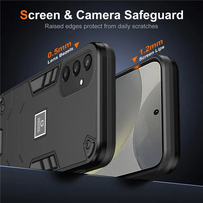 For Samsung Galaxy S24 Phone Case Dual Layer Soft TPU + Hard PC Protective Cover