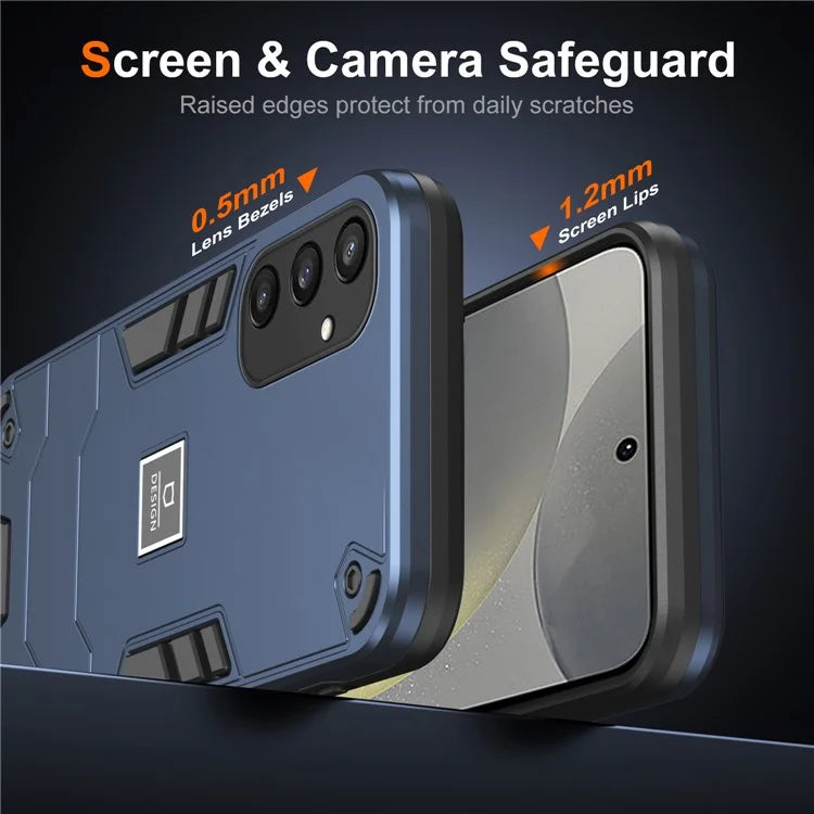 For Samsung Galaxy S24 Phone Case Dual Layer Soft TPU + Hard PC Protective Cover