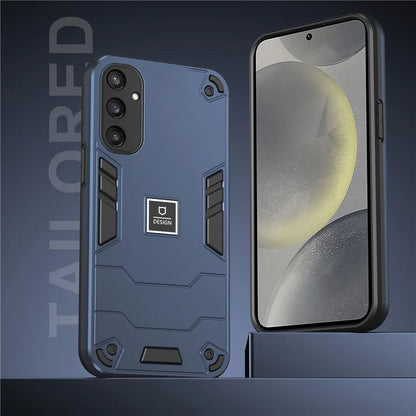 For Samsung Galaxy S24 Phone Case Dual Layer Soft TPU + Hard PC Protective Cover
