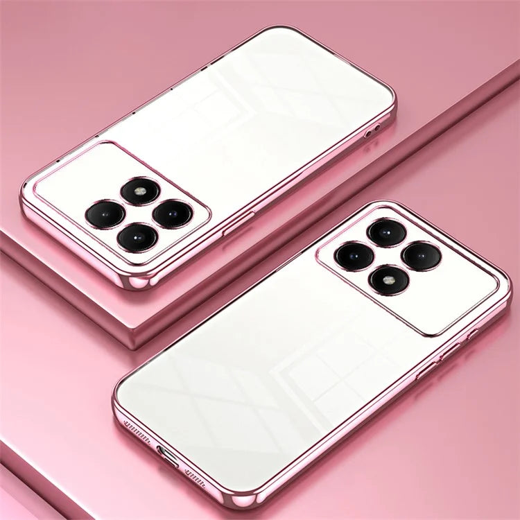 For Xiaomi Redmi K70E 5G / Poco X6 Pro 5G Cell Phone Case Soft TPU Electroplating Precise Lens Cutout Back Cover