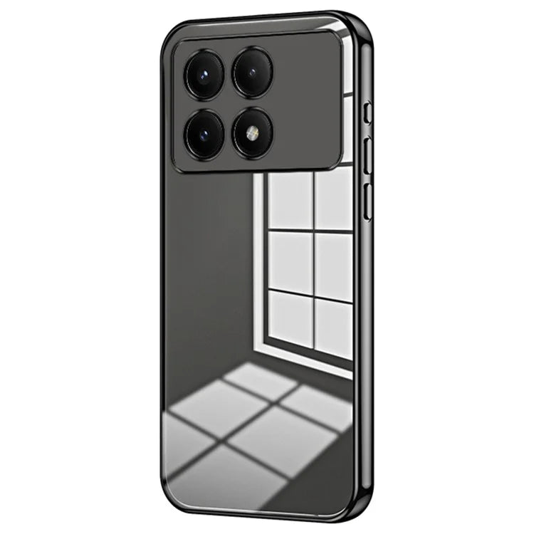 For Xiaomi Redmi K70E 5G / Poco X6 Pro 5G Cell Phone Case Soft TPU Electroplating Precise Lens Cutout Back Cover