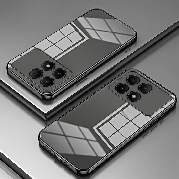 For Xiaomi Redmi K70E 5G / Poco X6 Pro 5G Cell Phone Case Soft TPU Electroplating Precise Lens Cutout Back Cover