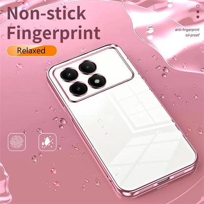 For Xiaomi Redmi K70E 5G / Poco X6 Pro 5G Cell Phone Case Soft TPU Electroplating Precise Lens Cutout Back Cover