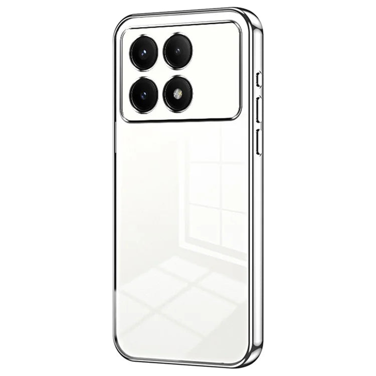 For Xiaomi Redmi K70E 5G / Poco X6 Pro 5G Cell Phone Case Soft TPU Electroplating Precise Lens Cutout Back Cover