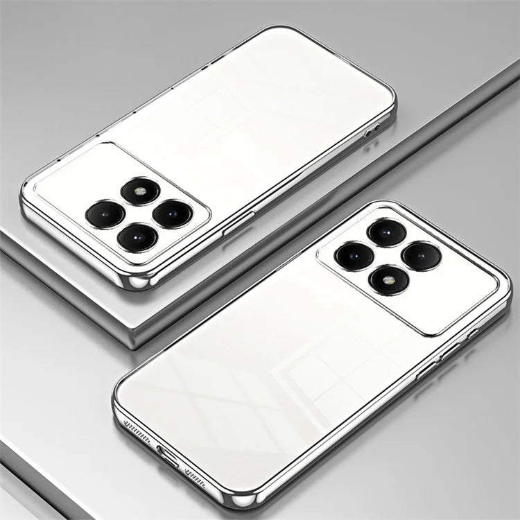 For Xiaomi Redmi K70E 5G / Poco X6 Pro 5G Cell Phone Case Soft TPU Electroplating Precise Lens Cutout Back Cover