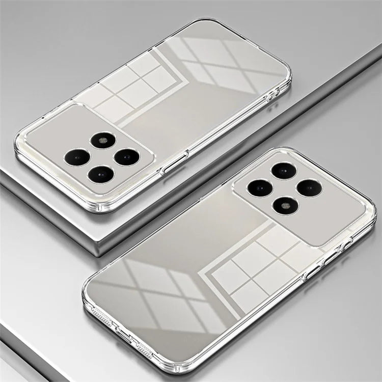 For Xiaomi Redmi K70E 5G / Poco X6 Pro 5G Cell Phone Case Soft TPU Electroplating Precise Lens Cutout Back Cover