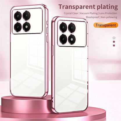 For Xiaomi Redmi K70E 5G / Poco X6 Pro 5G Cell Phone Case Soft TPU Electroplating Precise Lens Cutout Back Cover