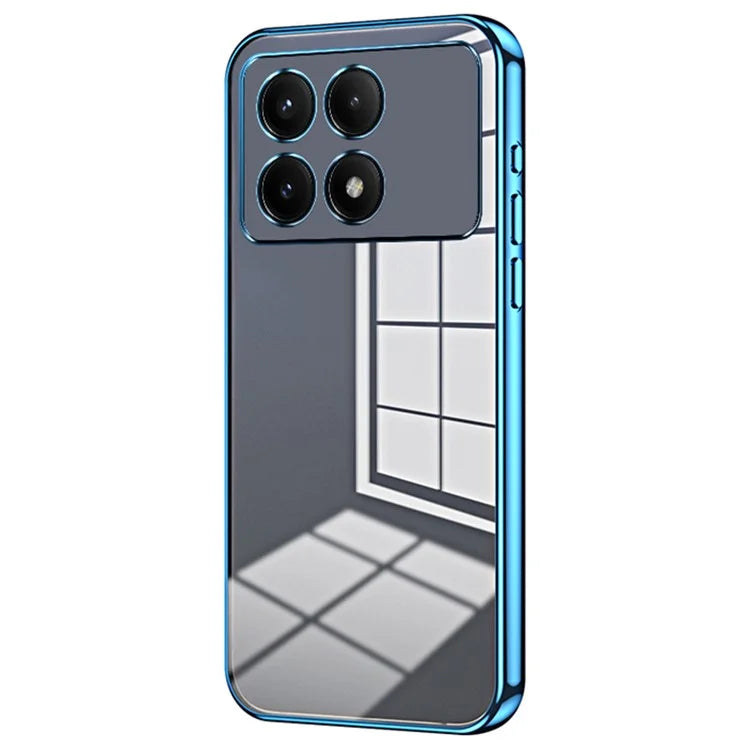 For Xiaomi Redmi K70E 5G / Poco X6 Pro 5G Cell Phone Case Soft TPU Electroplating Precise Lens Cutout Back Cover