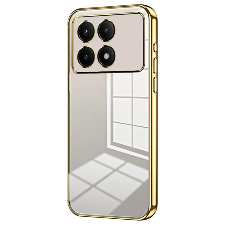For Xiaomi Redmi K70E 5G / Poco X6 Pro 5G Cell Phone Case Soft TPU Electroplating Precise Lens Cutout Back Cover