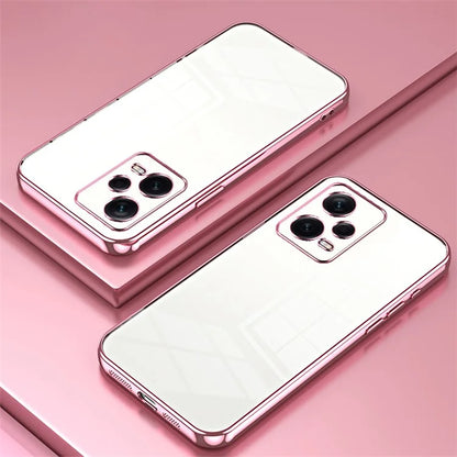 For Xiaomi Redmi Note 12 Pro+ 5G TPU Case Electroplating Precise Lens Cutout Back Shell