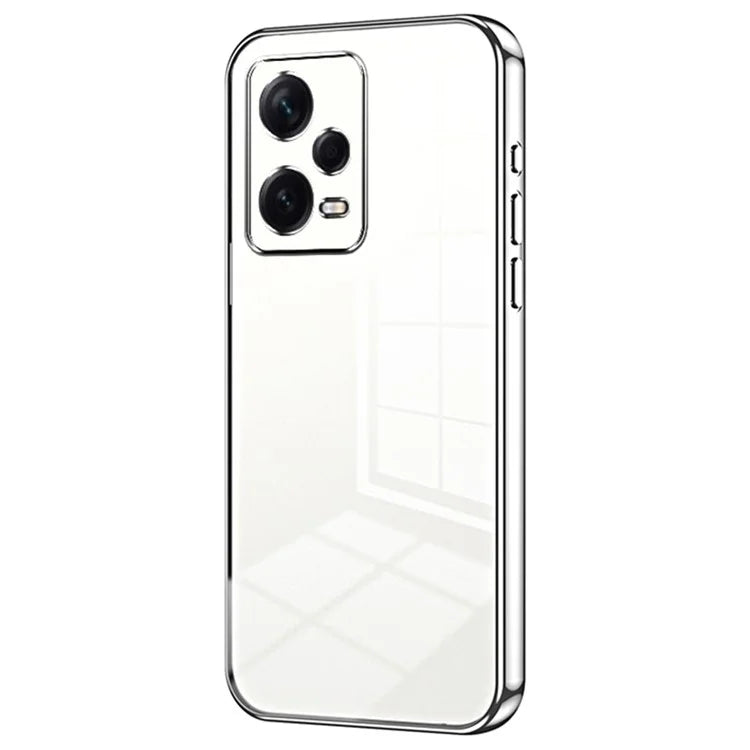 For Xiaomi Redmi Note 12 Pro+ 5G TPU Case Electroplating Precise Lens Cutout Back Shell