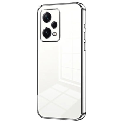 For Xiaomi Redmi Note 12 Pro+ 5G TPU Case Electroplating Precise Lens Cutout Back Shell