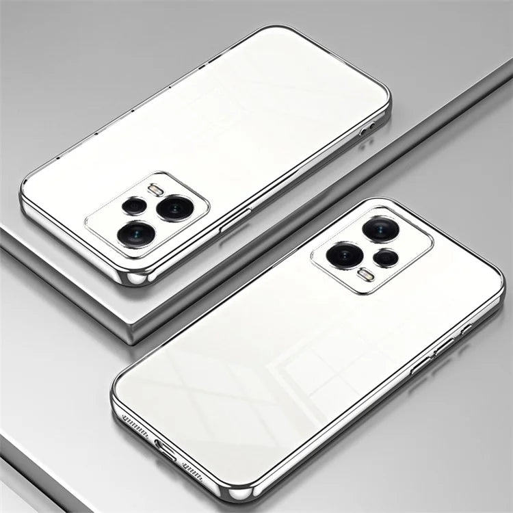 For Xiaomi Redmi Note 12 Pro+ 5G TPU Case Electroplating Precise Lens Cutout Back Shell