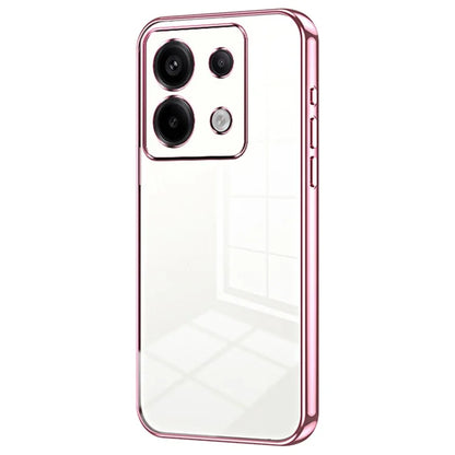 For Xiaomi Redmi Note 13 Pro 5G / Poco X6 5G Case Scratch-resistant TPU Electroplated Precise Lens Cutout Phone Shell