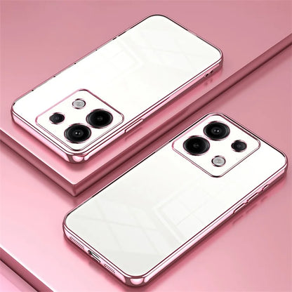 For Xiaomi Redmi Note 13 Pro 5G / Poco X6 5G Case Scratch-resistant TPU Electroplated Precise Lens Cutout Phone Shell