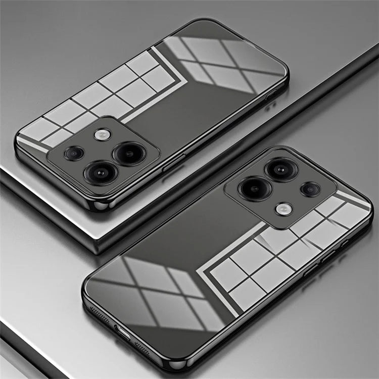 For Xiaomi Redmi Note 13 Pro 5G / Poco X6 5G Case Scratch-resistant TPU Electroplated Precise Lens Cutout Phone Shell