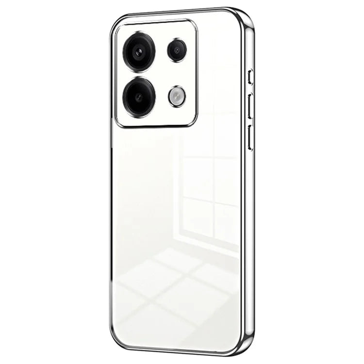 For Xiaomi Redmi Note 13 Pro 5G / Poco X6 5G Case Scratch-resistant TPU Electroplated Precise Lens Cutout Phone Shell