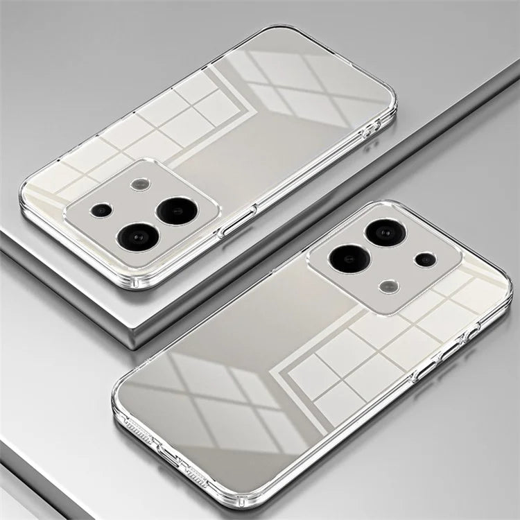 For Xiaomi Redmi Note 13 Pro 5G / Poco X6 5G Case Scratch-resistant TPU Electroplated Precise Lens Cutout Phone Shell