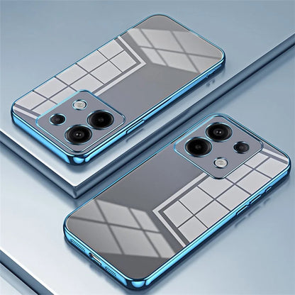 For Xiaomi Redmi Note 13 Pro 5G / Poco X6 5G Case Scratch-resistant TPU Electroplated Precise Lens Cutout Phone Shell