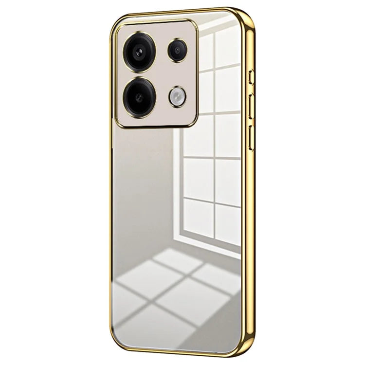 For Xiaomi Redmi Note 13 Pro 5G / Poco X6 5G Case Scratch-resistant TPU Electroplated Precise Lens Cutout Phone Shell
