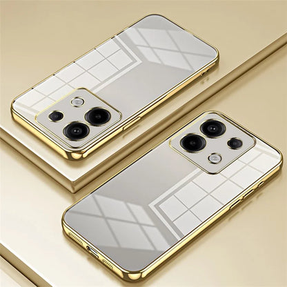 For Xiaomi Redmi Note 13 Pro 5G / Poco X6 5G Case Scratch-resistant TPU Electroplated Precise Lens Cutout Phone Shell