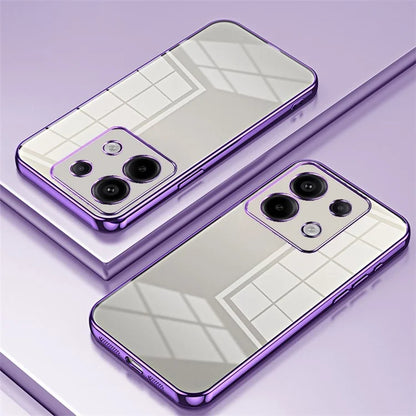 For Xiaomi Redmi Note 13 Pro 5G / Poco X6 5G Case Scratch-resistant TPU Electroplated Precise Lens Cutout Phone Shell