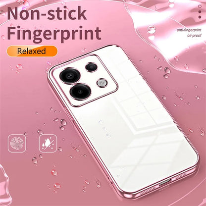 For Xiaomi Redmi Note 13 Pro 5G / Poco X6 5G Case Scratch-resistant TPU Electroplated Precise Lens Cutout Phone Shell