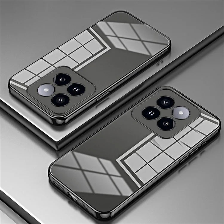 For Xiaomi 14 Pro Case Electroplating Soft TPU Protective Back Shell with Precise Lens Cutout
