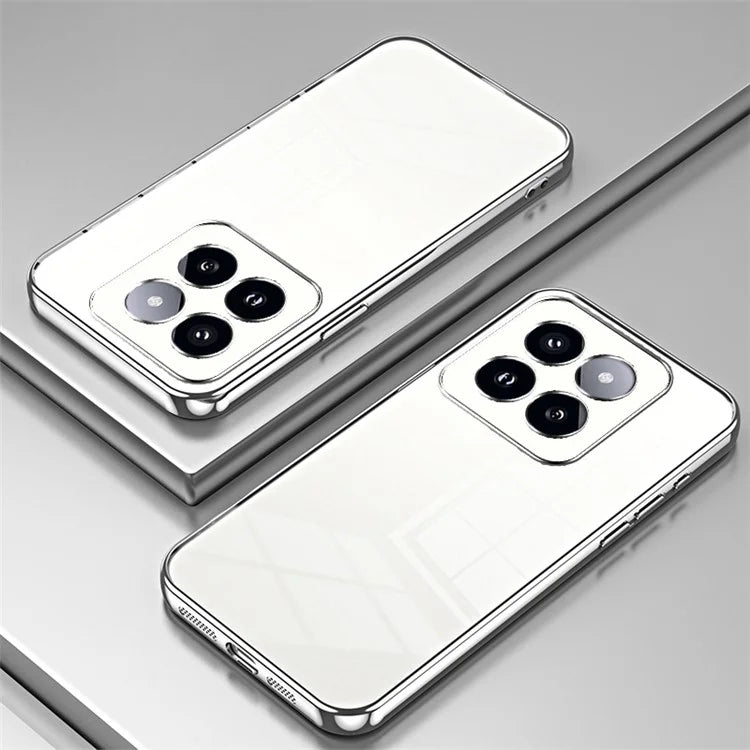 For Xiaomi 14 Pro Case Electroplating Soft TPU Protective Back Shell with Precise Lens Cutout