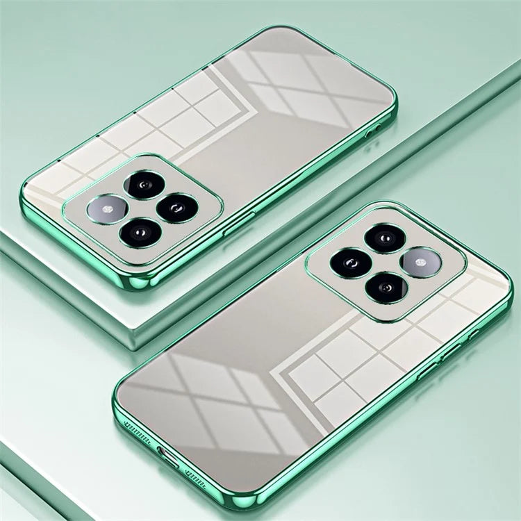 For Xiaomi 14 Pro Case Electroplating Soft TPU Protective Back Shell with Precise Lens Cutout