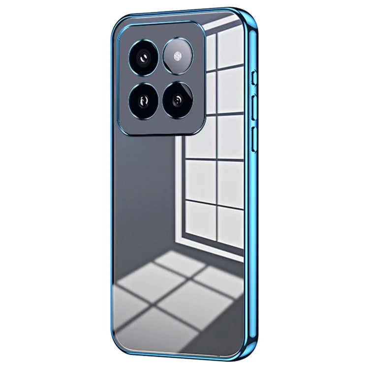 For Xiaomi 14 Pro Case Electroplating Soft TPU Protective Back Shell with Precise Lens Cutout
