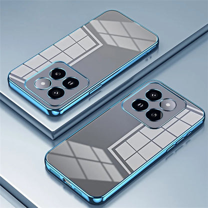For Xiaomi 14 Pro Case Electroplating Soft TPU Protective Back Shell with Precise Lens Cutout