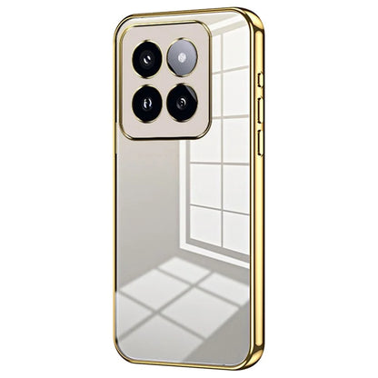 For Xiaomi 14 Pro Case Electroplating Soft TPU Protective Back Shell with Precise Lens Cutout