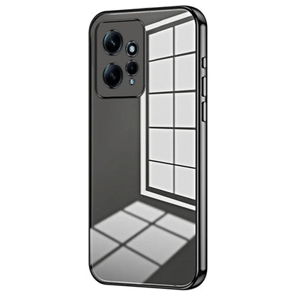 For Xiaomi Redmi Note 12 4G TPU Case Electroplated Crystal Clear Precise Lens Cutout Phone Cover