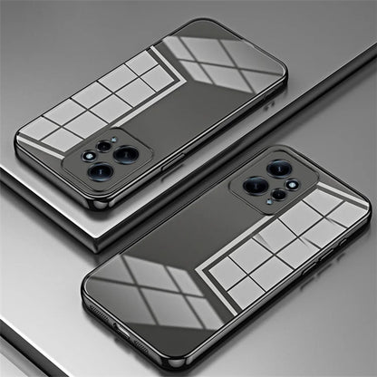 For Xiaomi Redmi Note 12 4G TPU Case Electroplated Crystal Clear Precise Lens Cutout Phone Cover
