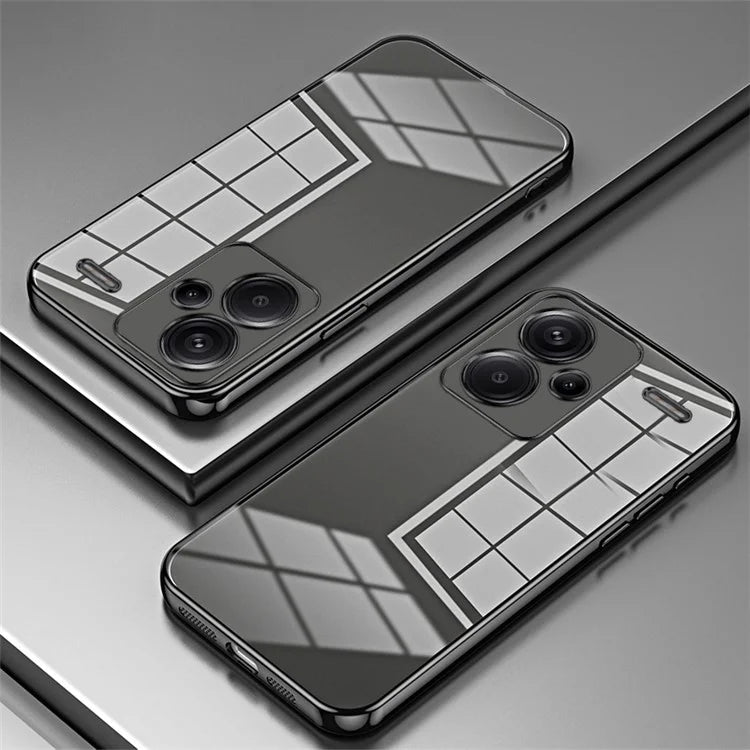 For Xiaomi Redmi Note 13 Pro+ 5G Case Crystal Clear Soft TPU Phone Shell with Precise Lens Cutout