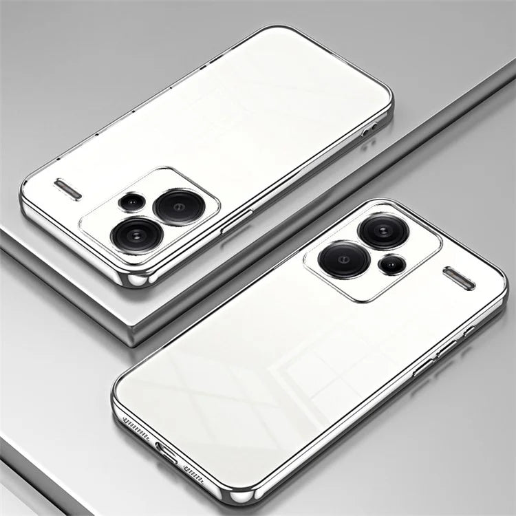 For Xiaomi Redmi Note 13 Pro+ 5G Case Crystal Clear Soft TPU Phone Shell with Precise Lens Cutout
