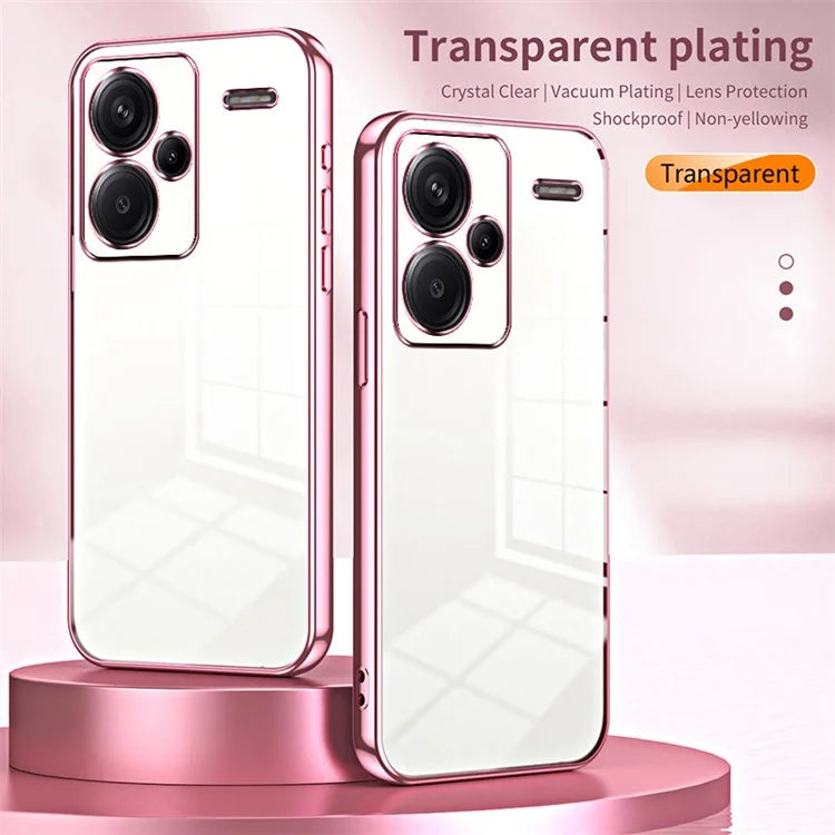 For Xiaomi Redmi Note 13 Pro+ 5G Case Crystal Clear Soft TPU Phone Shell with Precise Lens Cutout