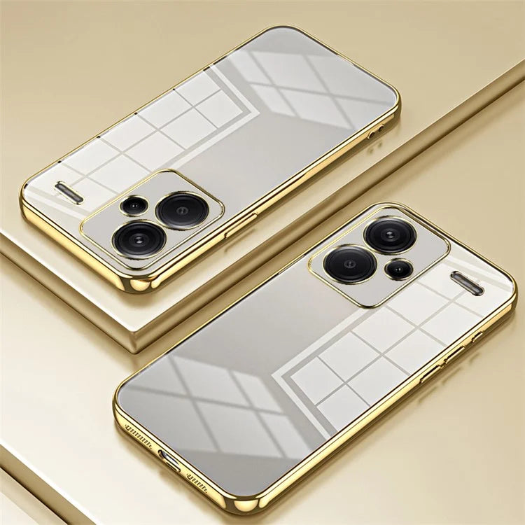 For Xiaomi Redmi Note 13 Pro+ 5G Case Crystal Clear Soft TPU Phone Shell with Precise Lens Cutout