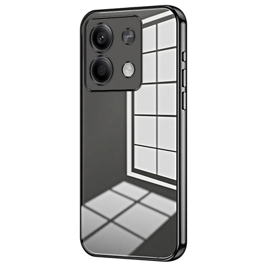For Xiaomi Redmi Note 13 5G Cell Phone Case Electroplated Crystal Clear Cover with Precise Lens Cutout