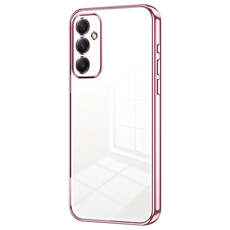 For Samsung Galaxy A34 5G Phone Cover Electroplated Precision Hole TPU Case