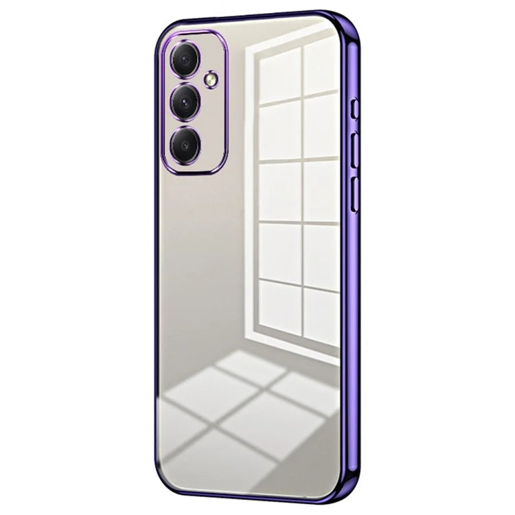 For Samsung Galaxy A34 5G Phone Cover Electroplated Precision Hole TPU Case