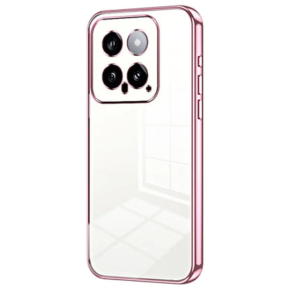 For Xiaomi 14 TPU Phone Case Electroplated Frame Protective Cover