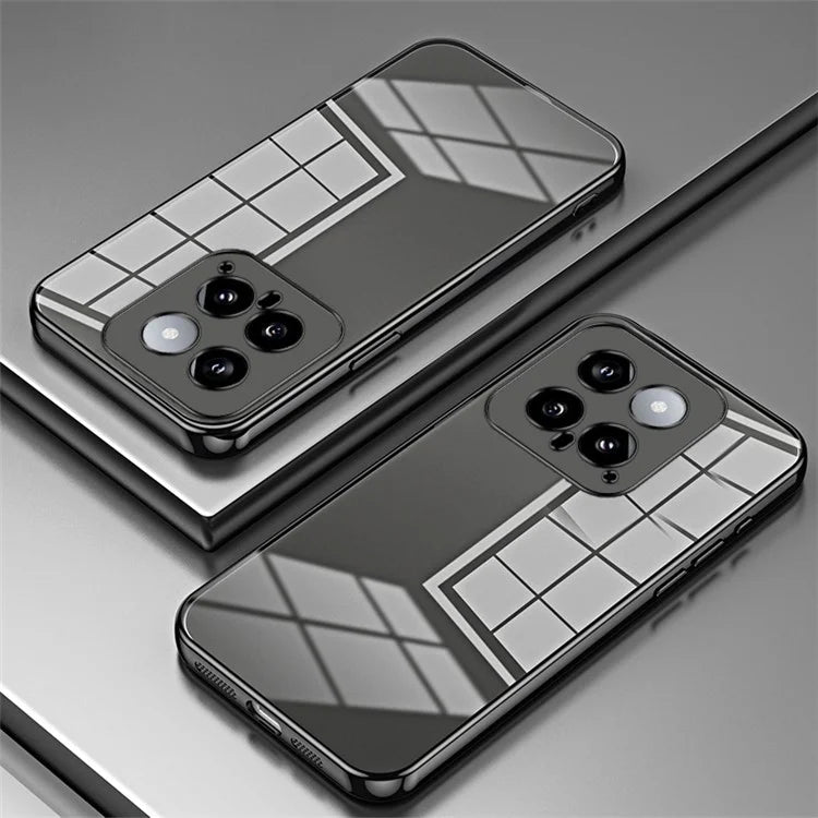 For Xiaomi 14 TPU Phone Case Electroplated Frame Protective Cover